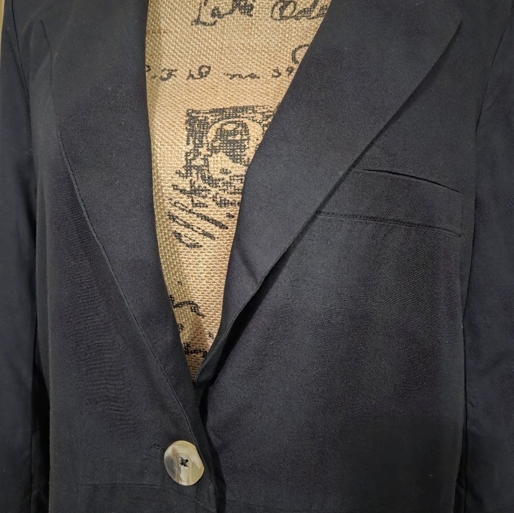 ABLE New Micah Drapey Black Blazer Size S - Picture 3 of 15